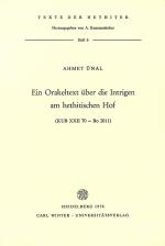 Cover-Bild Ein Orakeltext über die Intrigen am hethitischen Hof
