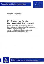 Cover-Bild Ein Preismodell für die Bundesrepublik Deutschland