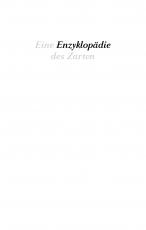 Cover-Bild Eine Enzyklopädie des Zarten