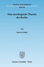 Cover-Bild Eine soziologische Theorie des Rechts.