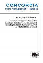 Cover-Bild Eine Untersuchung zu den theoretischen Grundlagen der Kritik von F. J. Hinkelammert an den Legitimationsmechanismen von Gewalt und Sakrifizialität im Abendland