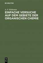 Cover-Bild Einfache Versuche auf dem Gebiete der organischen Chemie