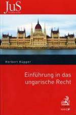 Cover-Bild Einführung in das ungarische Recht