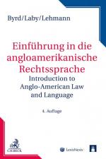 Cover-Bild Einführung in die anglo-amerikanische Rechtssprache
