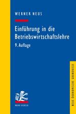 Cover-Bild Einführung in die Betriebswirtschaftslehre aus institutionenökonomischer Sicht