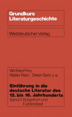 Cover-Bild Einführung in die deutsche Literatur des 12. bis 16. Jahrhunderts
