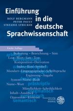 Cover-Bild Einführung in die deutsche Sprachwissenschaft