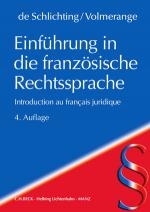 Cover-Bild Einführung in die französische Rechtssprache