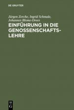 Cover-Bild Einführung in die Genossenschaftslehre