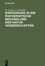 Cover-Bild Einführung in die mathematische Behandlung der Naturwissenschaften