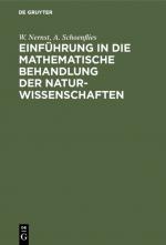 Cover-Bild Einführung in die mathematische Behandlung der Naturwissenschaften