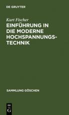 Cover-Bild Einführung in die moderne Hochspannungstechnik