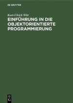 Cover-Bild Einführung in die objektorientierte Programmierung