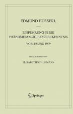 Cover-Bild Einführung in die Phänomenologie der Erkenntnis. Vorlesung 1909