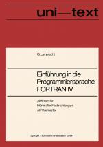 Cover-Bild Einführung in die Programmiersprache FORTRAN IV