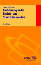 Cover-Bild Einführung in die Rechts- und Staatsphilosophie