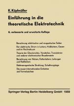 Cover-Bild Einführung in die theoretische Elektrotechnik