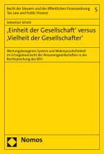 Cover-Bild 'Einheit der Gesellschaft' versus 'Vielheit der Gesellschafter'