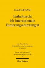 Cover-Bild Einheitsrecht für internationale Forderungsabtretungen