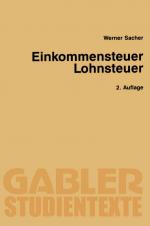 Cover-Bild Einkommensteuer / Lohnsteuer