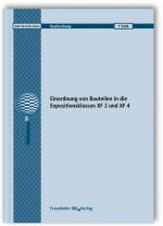 Cover-Bild Einordnung von Bauteilen in die Expositionsklassen XF 2 und XF 4