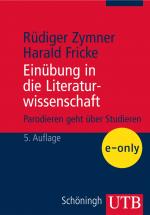 Cover-Bild Einübung in die Literaturwissenschaft