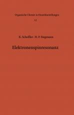 Cover-Bild Elektronenspinresonanz