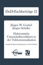 Cover-Bild Elektronische Unterschriftsverfahren in der Telekommunikation