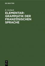 Cover-Bild Elementargrammatik der französischen Sprache