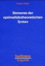 Cover-Bild Elemente der optimalitätstheoretischen Syntax