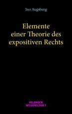 Cover-Bild Elemente einer Theorie des expositiven Rechts