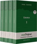 Cover-Bild Emma - Teile 1-4 (Buch + 4 MP3 Audio-CD) - Lesemethode von Ilya Frank - Zweisprachige Ausgabe Englisch-Deutsch