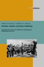 Cover-Bild Emotion, Habitus und Erster Weltkrieg