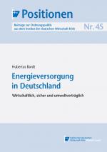 Cover-Bild Energieversorgung in Deutschland