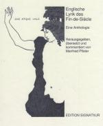Cover-Bild ENGLISCHE LYRIK DES FIN-DE-SIECLE. Eine Anthologie.