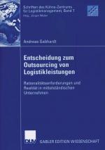 Cover-Bild Entscheidung zum Outsourcing von Logistikleistungen