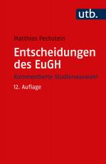 Cover-Bild Entscheidungen des EuGH