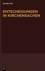 Cover-Bild Entscheidungen in Kirchensachen seit 1946 / 1.1.-30.6.2007