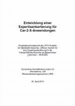 Cover-Bild Entwicklung einer Expertisenkartierung für Car-2-X-Anwendungen