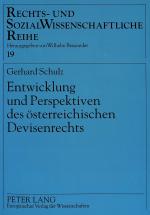 Cover-Bild Entwicklung und Perspektiven des österreichischen Devisenrechts