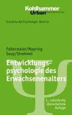 Cover-Bild Entwicklungspsychologie des Erwachsenenalters