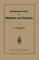 Cover-Bild Epidemiologische Studien über Diphtherie und Scharlach