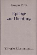 Cover-Bild Epiloge zur Dichtung