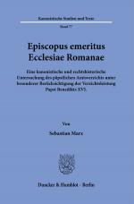 Cover-Bild Episcopus emeritus Ecclesiae Romanae.