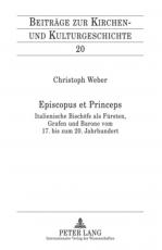 Cover-Bild Episcopus et Princeps