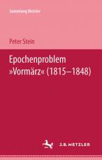 Cover-Bild Epochenproblem "Vormärz" (1815–1848)