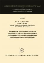 Cover-Bild Erarbeitung der physikalisch-meßtechnischen Grundlagen für eine Kompensationsmethode an Erdfelddetektoren in magnetkompaßgestützten Navigationsanlagen in Großflugzeugen