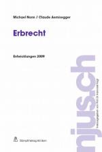 Cover-Bild Erbrecht, Entwicklungen 2009