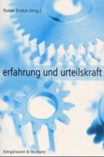 Cover-Bild Erfahrung und Urteilskraft