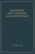 Cover-Bild Ergebnisse der Chirurgie und Orthopädie